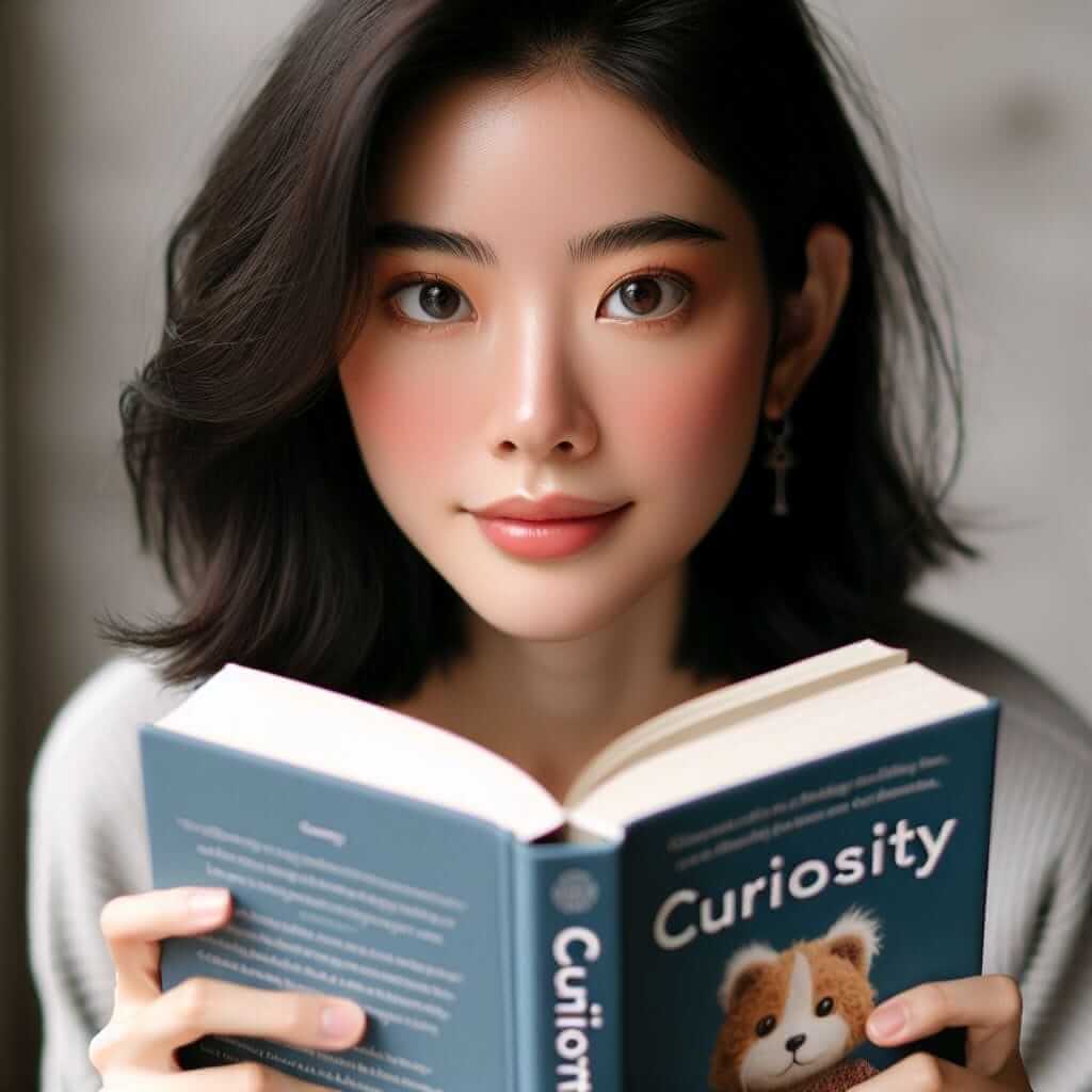 A book titled &quot;Curiosity: The Key to Learning&quot;