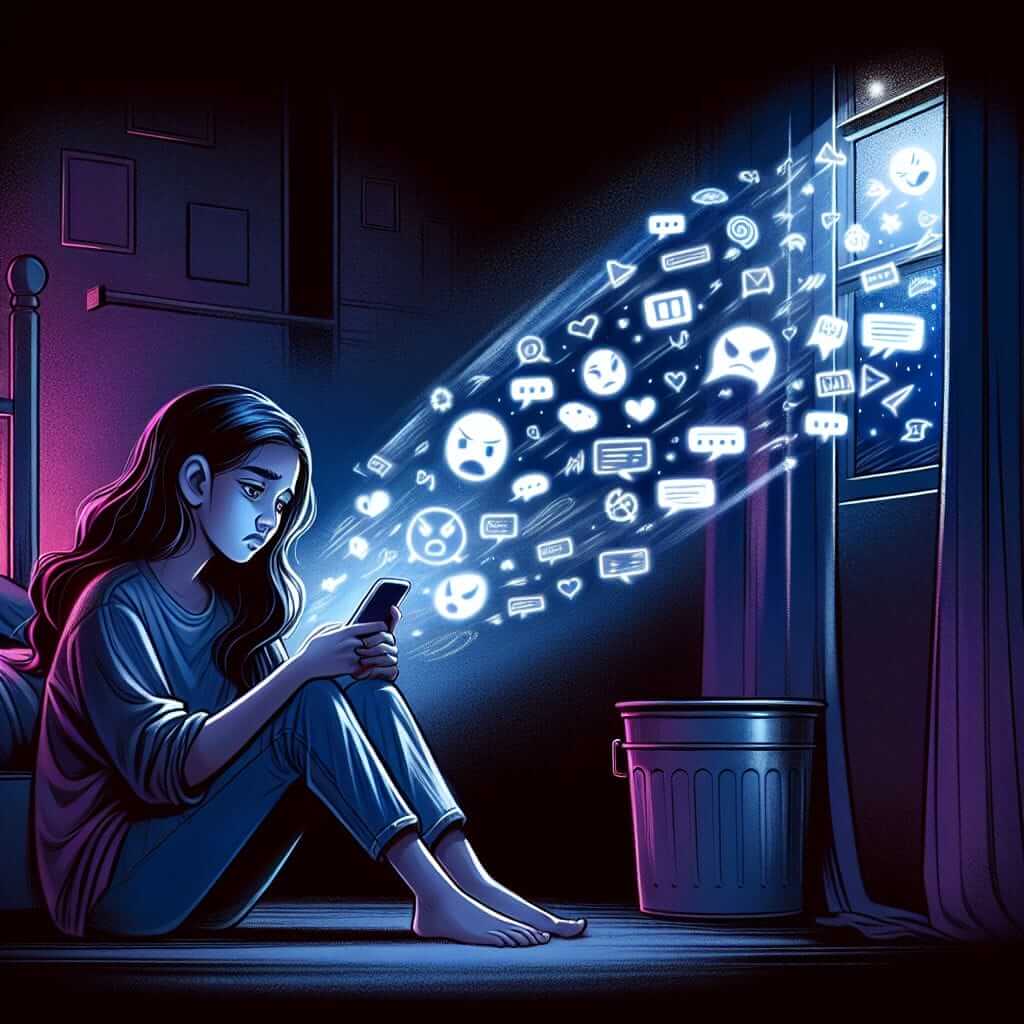 Cyberbullying illustration