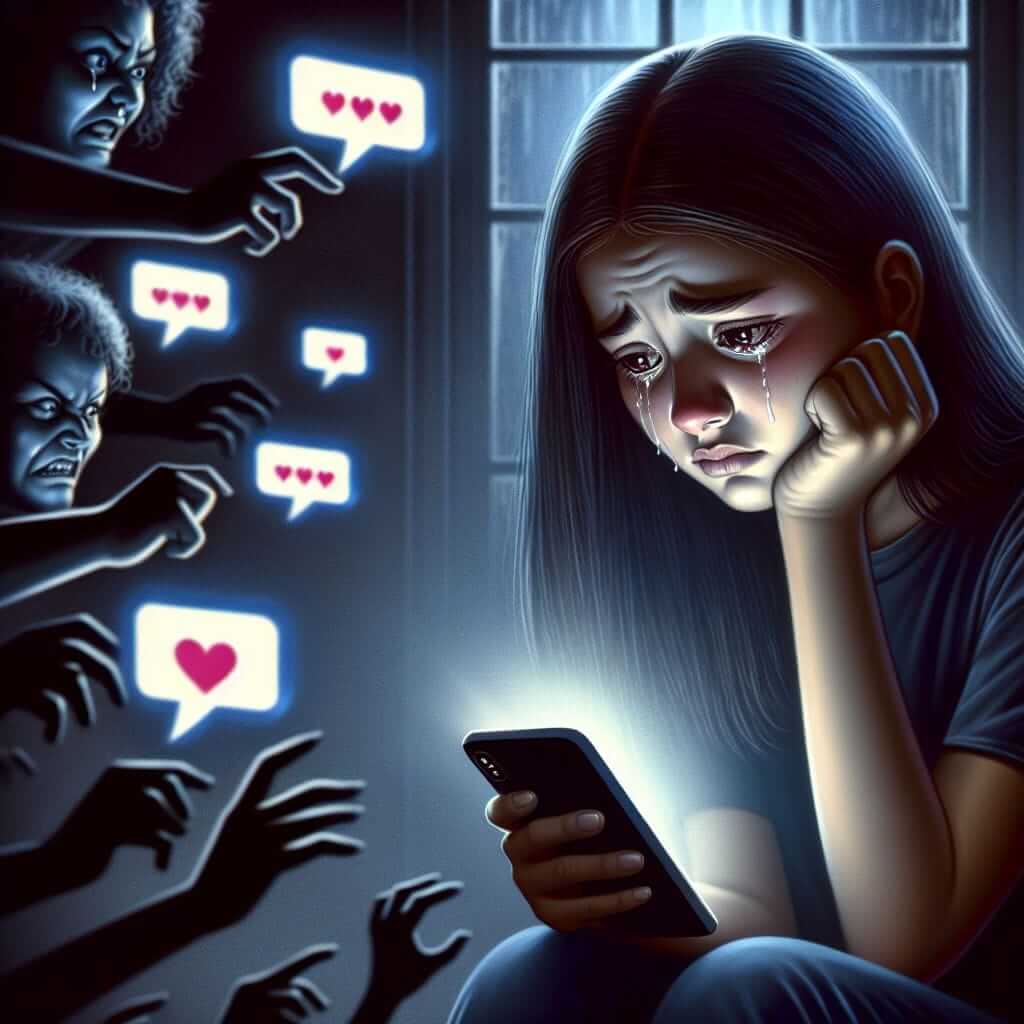 Cyberbullying Illustration