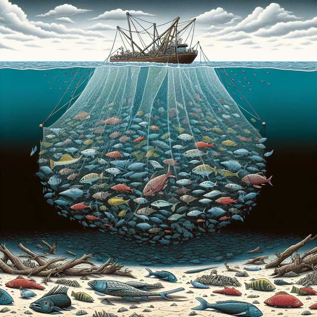 Depleted Ocean Due to Overfishing