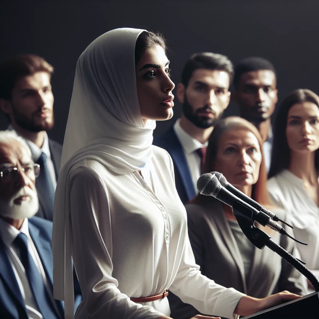 Determined public speaker