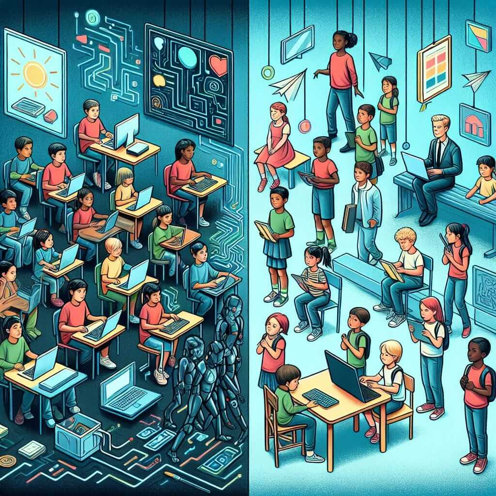 Digital Divide Illustration