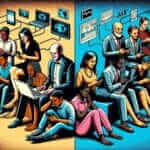 Digital Divide Illustration