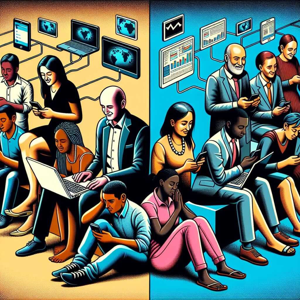 Digital Divide Illustration