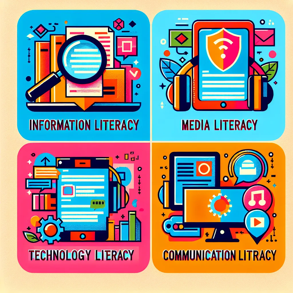 Digital literacy skills infographic