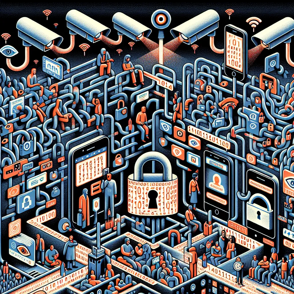 Digital privacy challenges illustration