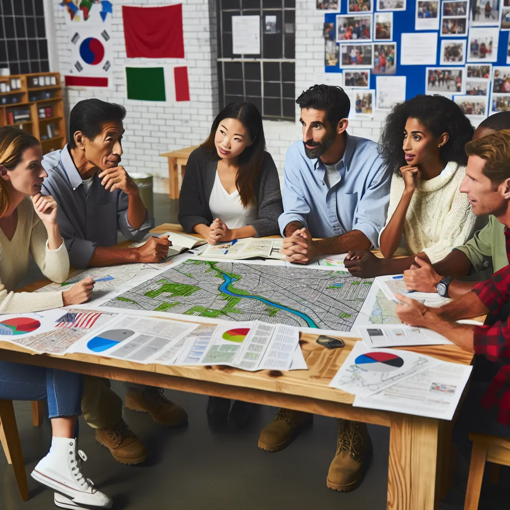 Community disaster planning meeting