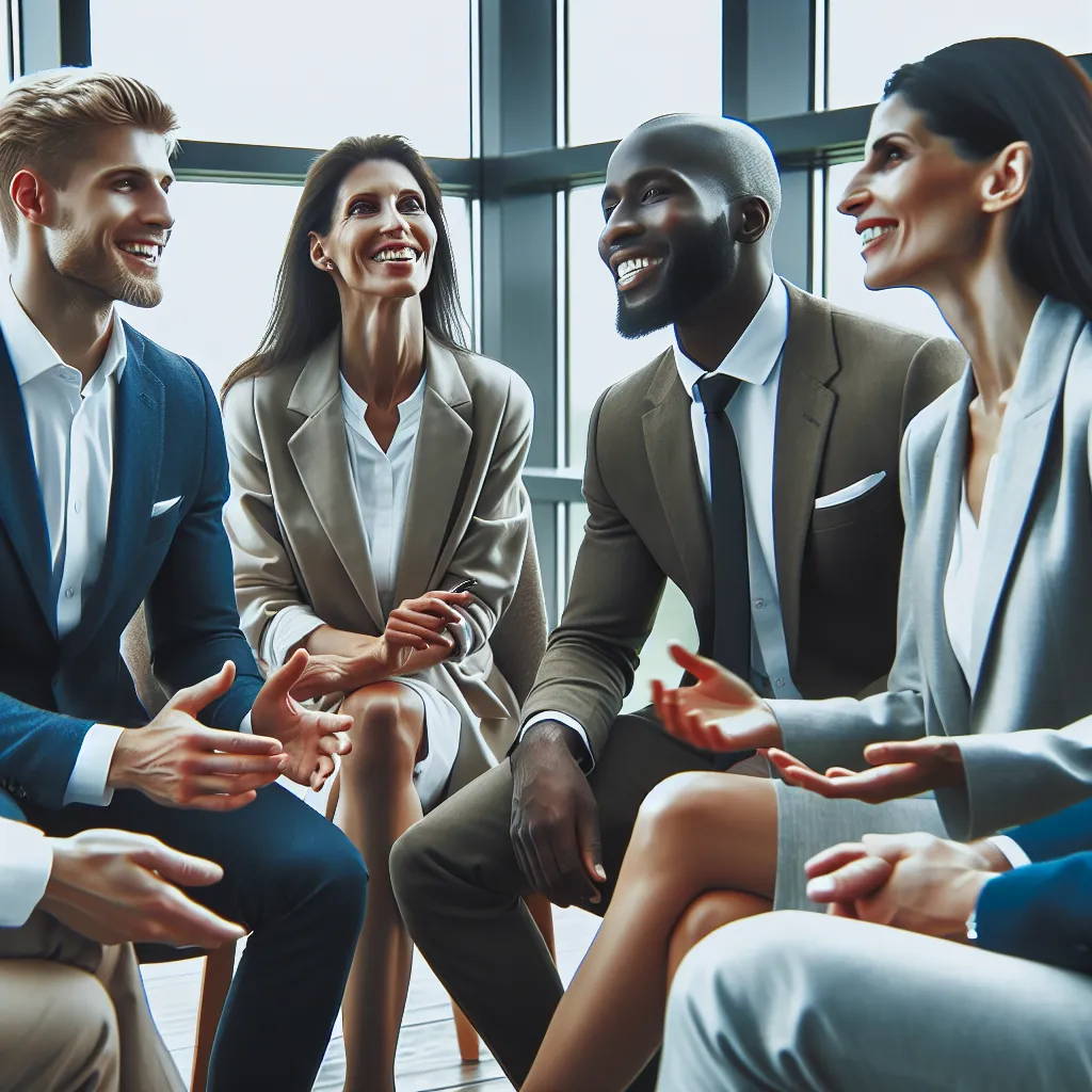 diverse workplace team meeting