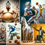 Diversity in sports collage