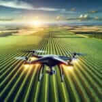 Drone in Farming Field