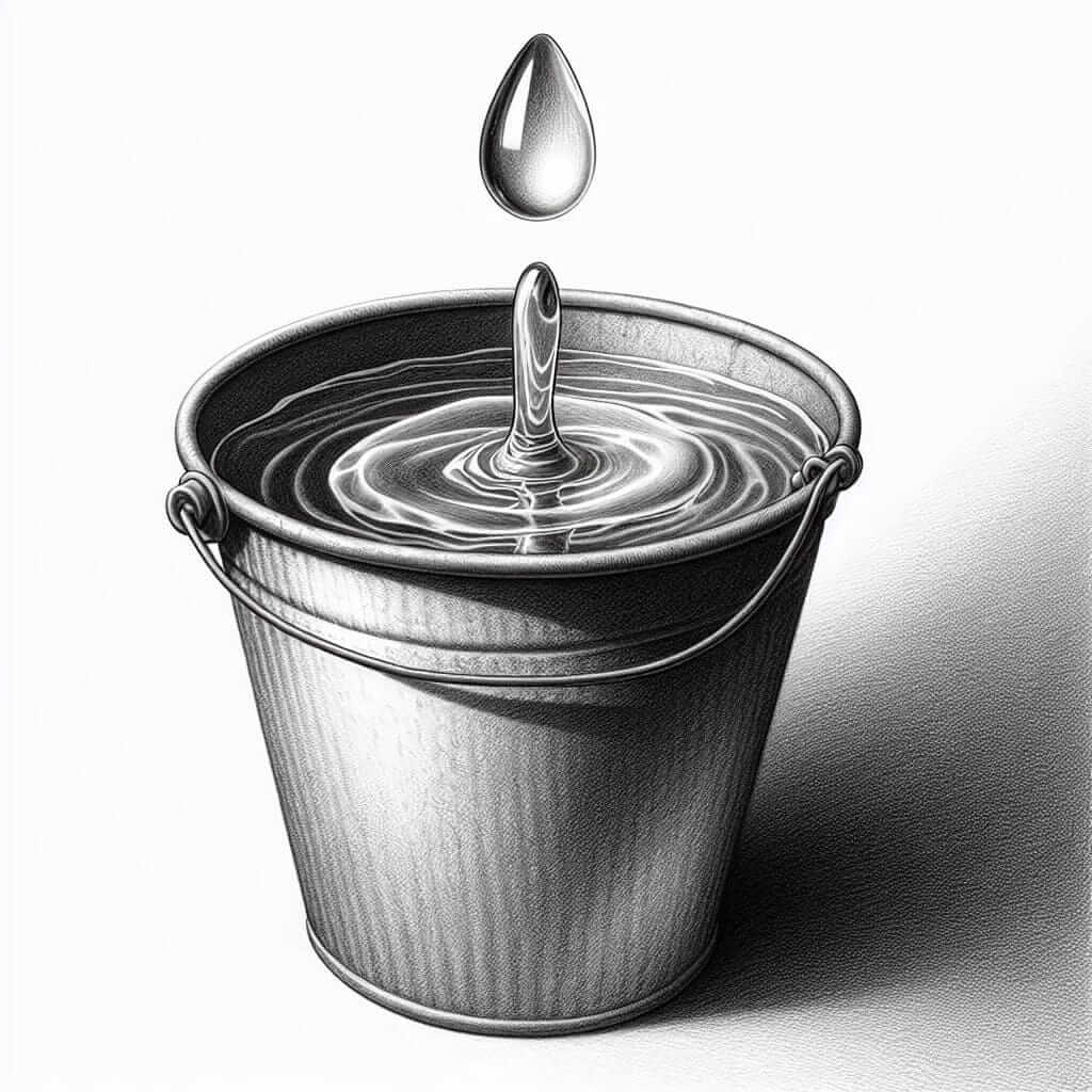 drop in the bucket illustration