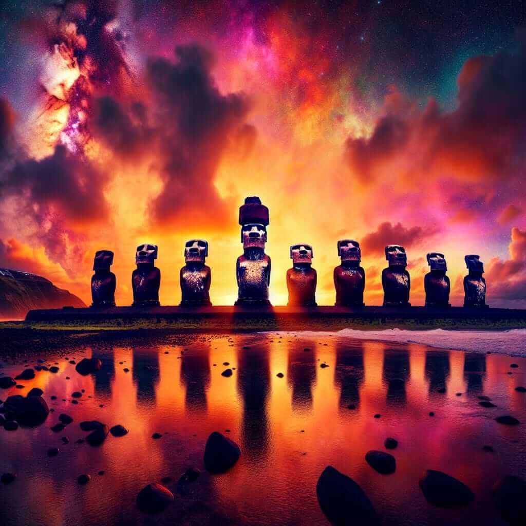 Moai Statues on Easter Island