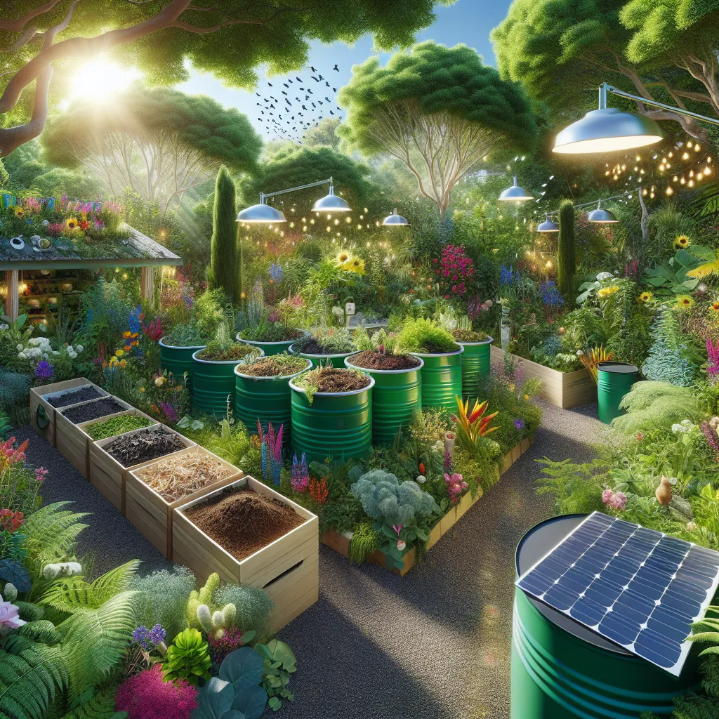 Eco-friendly garden illustration