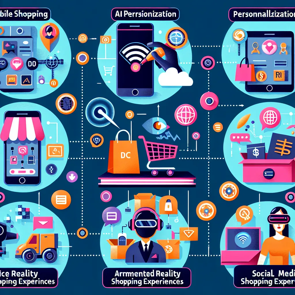 E-commerce trends infographic