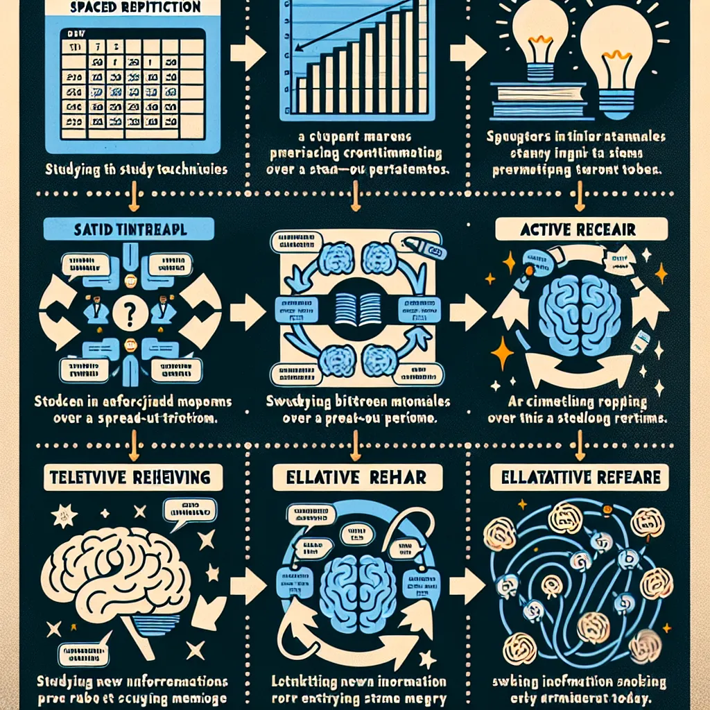 Effective study techniques infographic