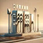 electric car charging station