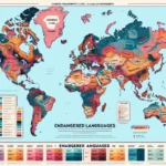 Global map of endangered languages