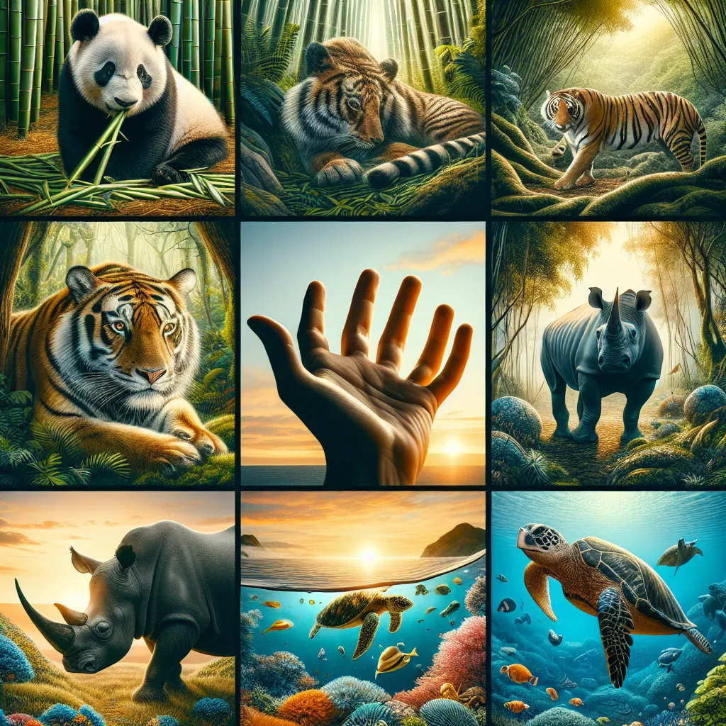 Endangered Species Collage