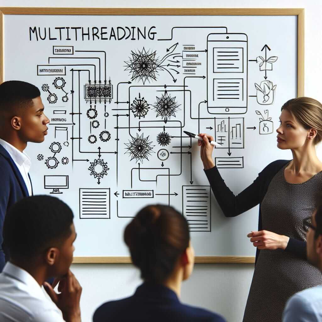 visual aids for multithreading explanation