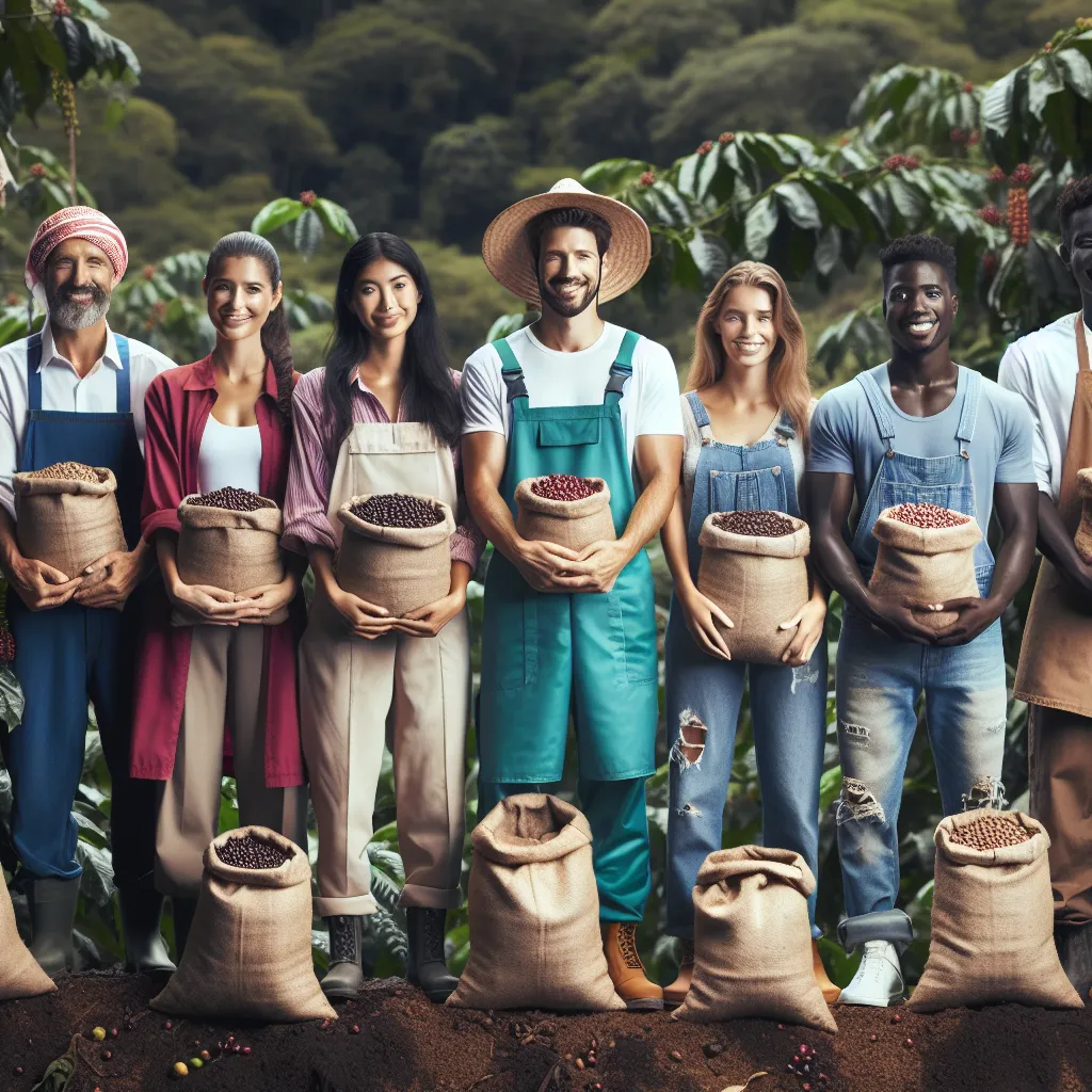 Fair trade coffee farmers