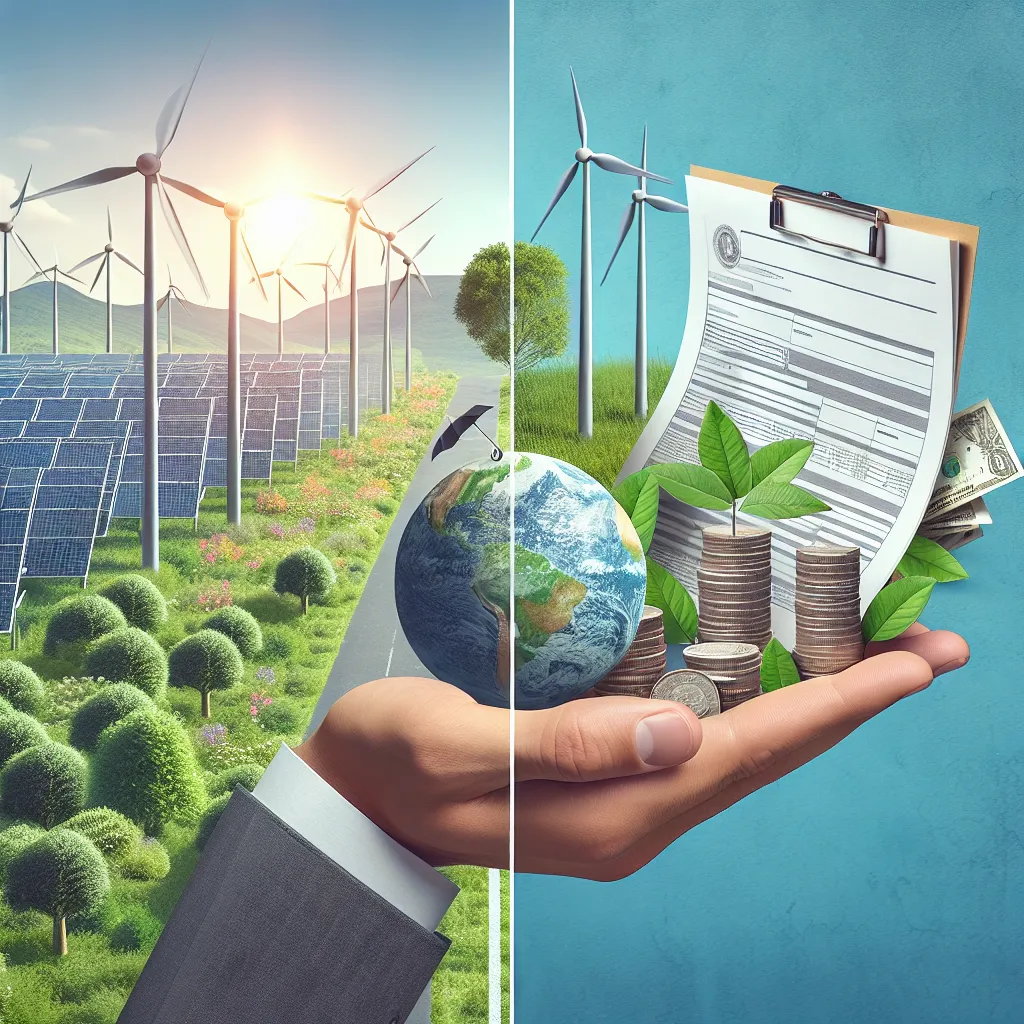 Financial incentives for renewable energy