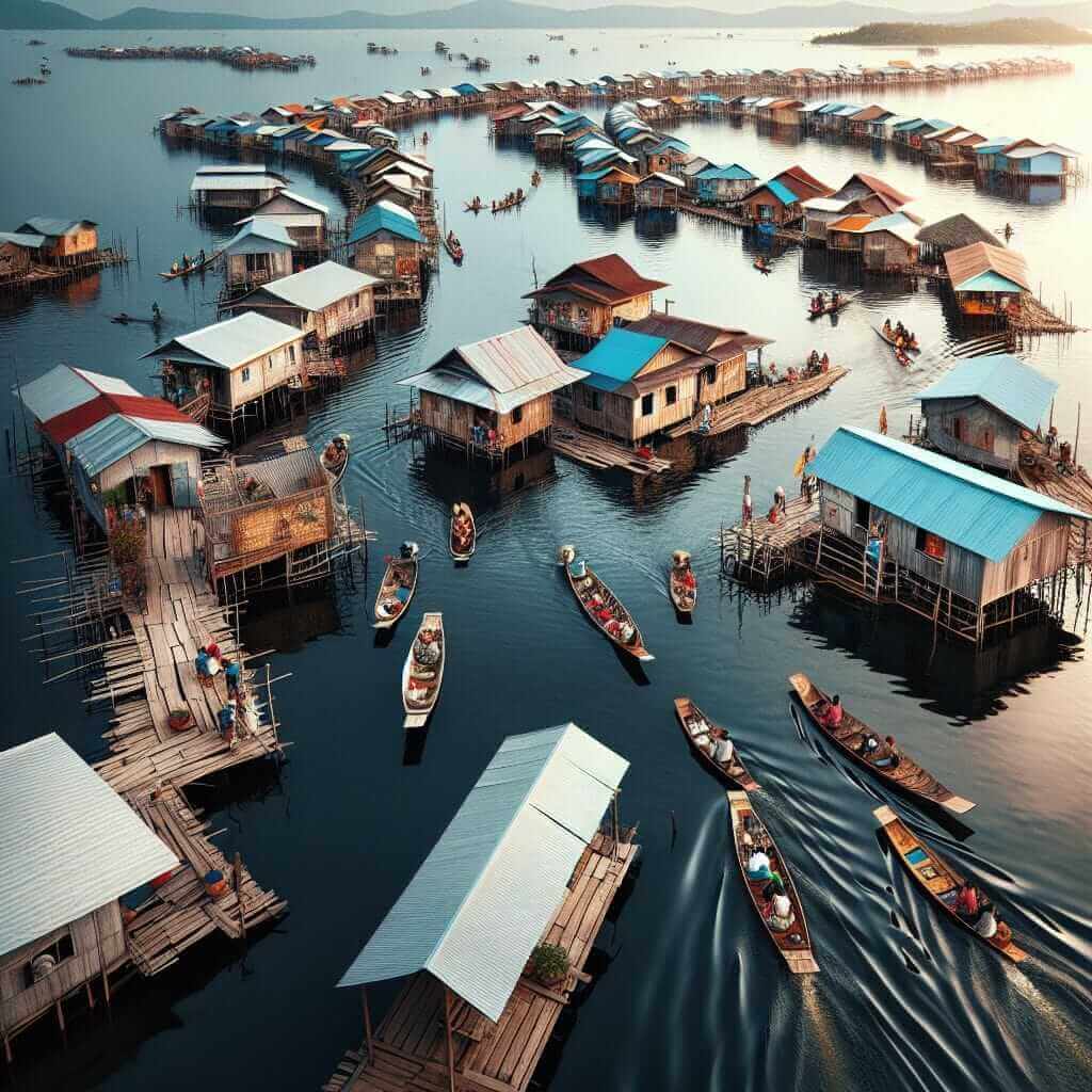 visiting floating village