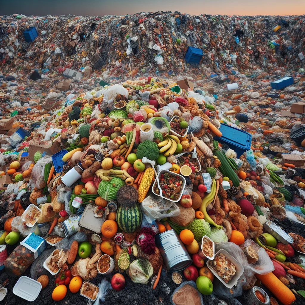 Food waste in landfill