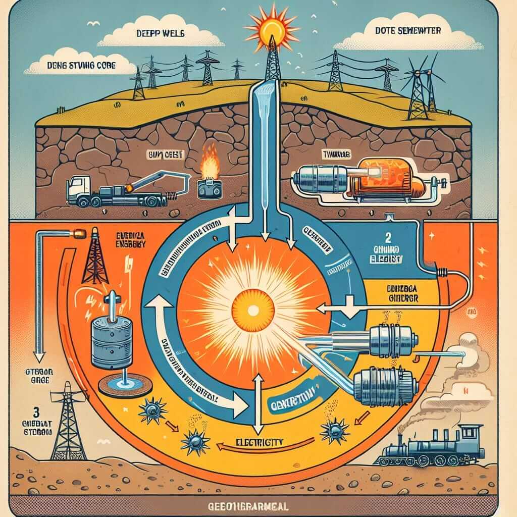 Geothermal Power Plant Process