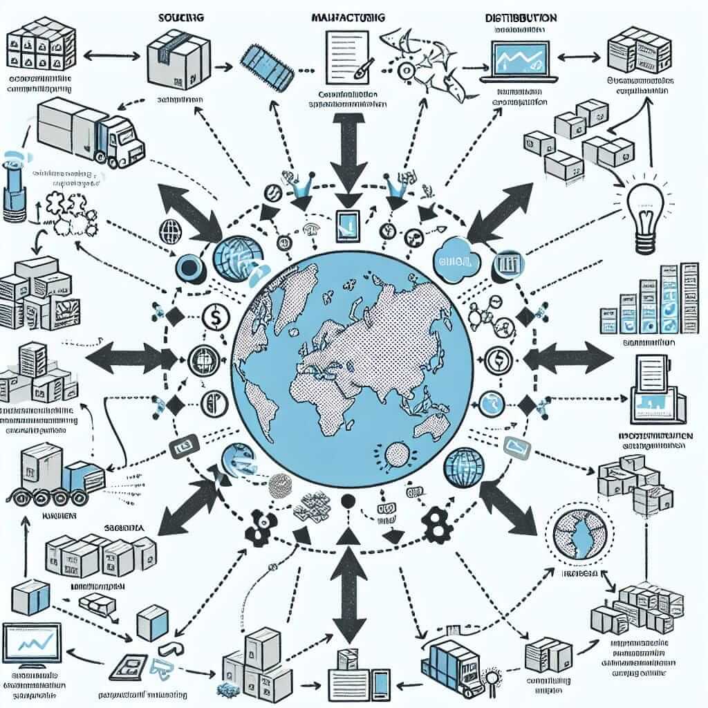 Global Supply Chain Illustration