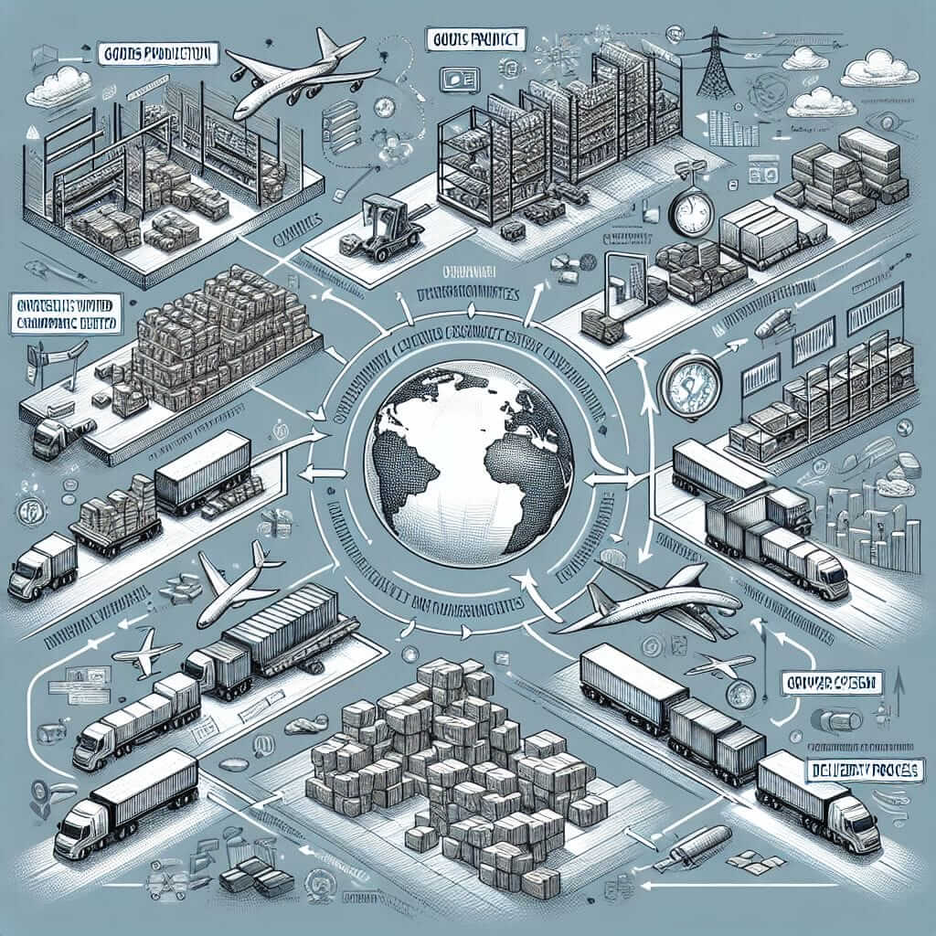 Graphical Representation of Global Supply Chain in E-commerce