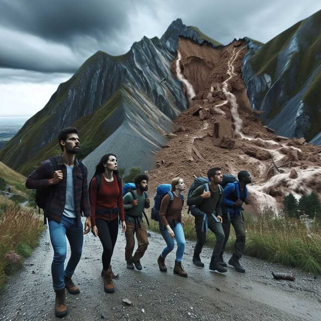 landslide Himalayas