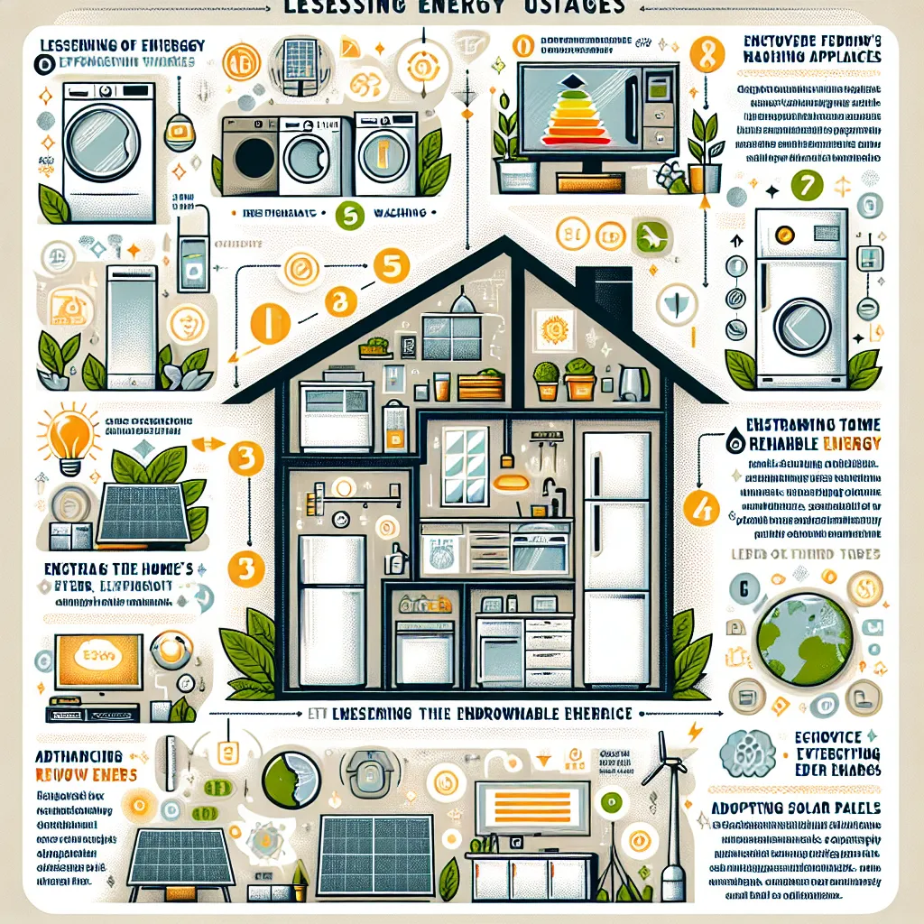 Household energy consumption infographic