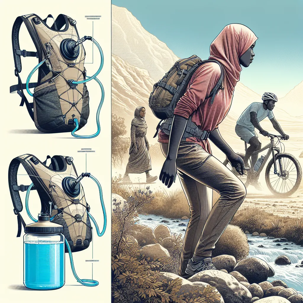 Hydration pack components and usage