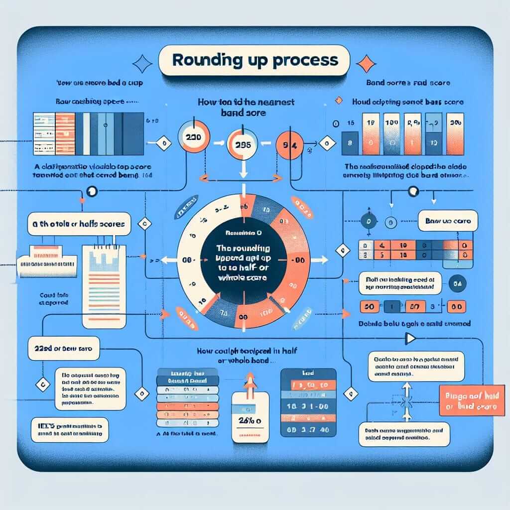IELTS band score rounding chart