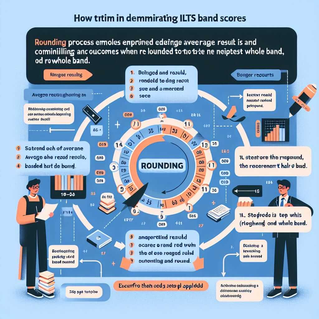 IELTS Band Score Rounding Illustration