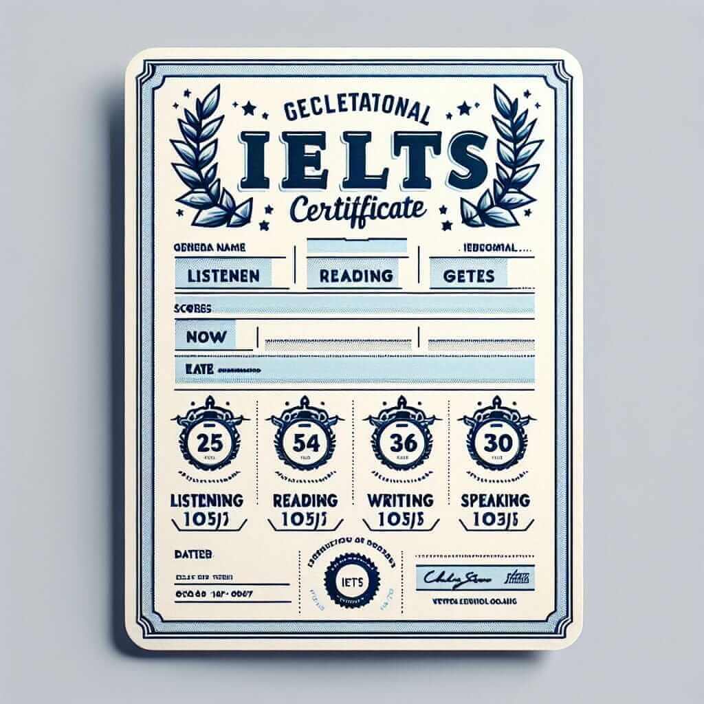 Example of IELTS Certificate