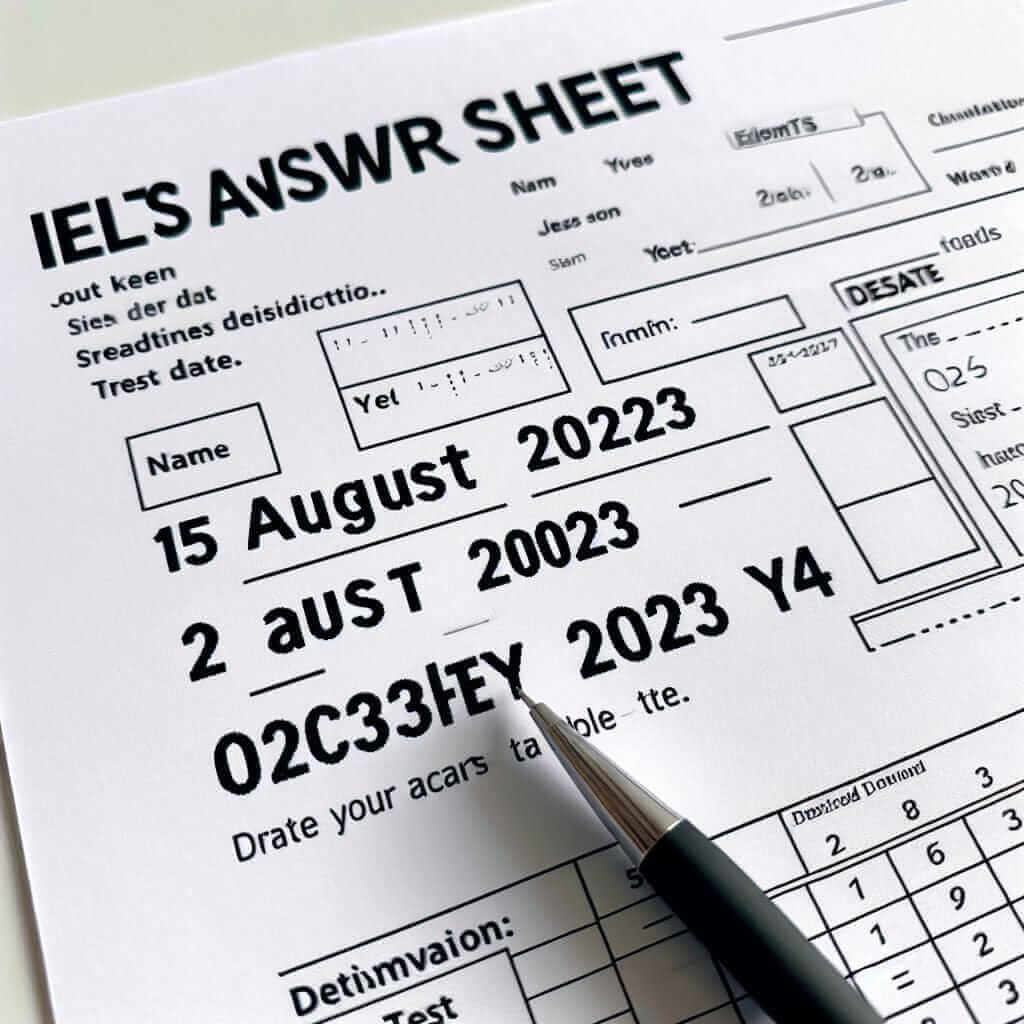 IELTS date format