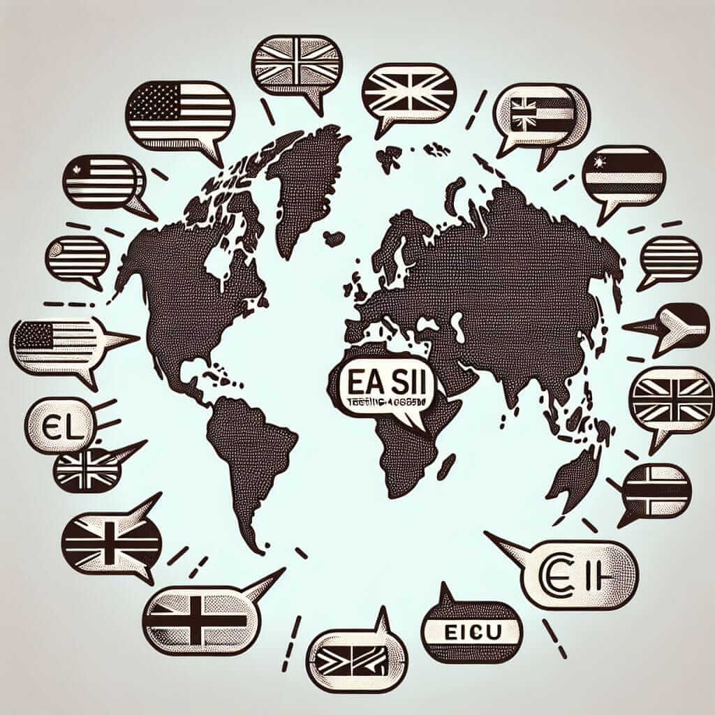 IELTS Exam with World Map