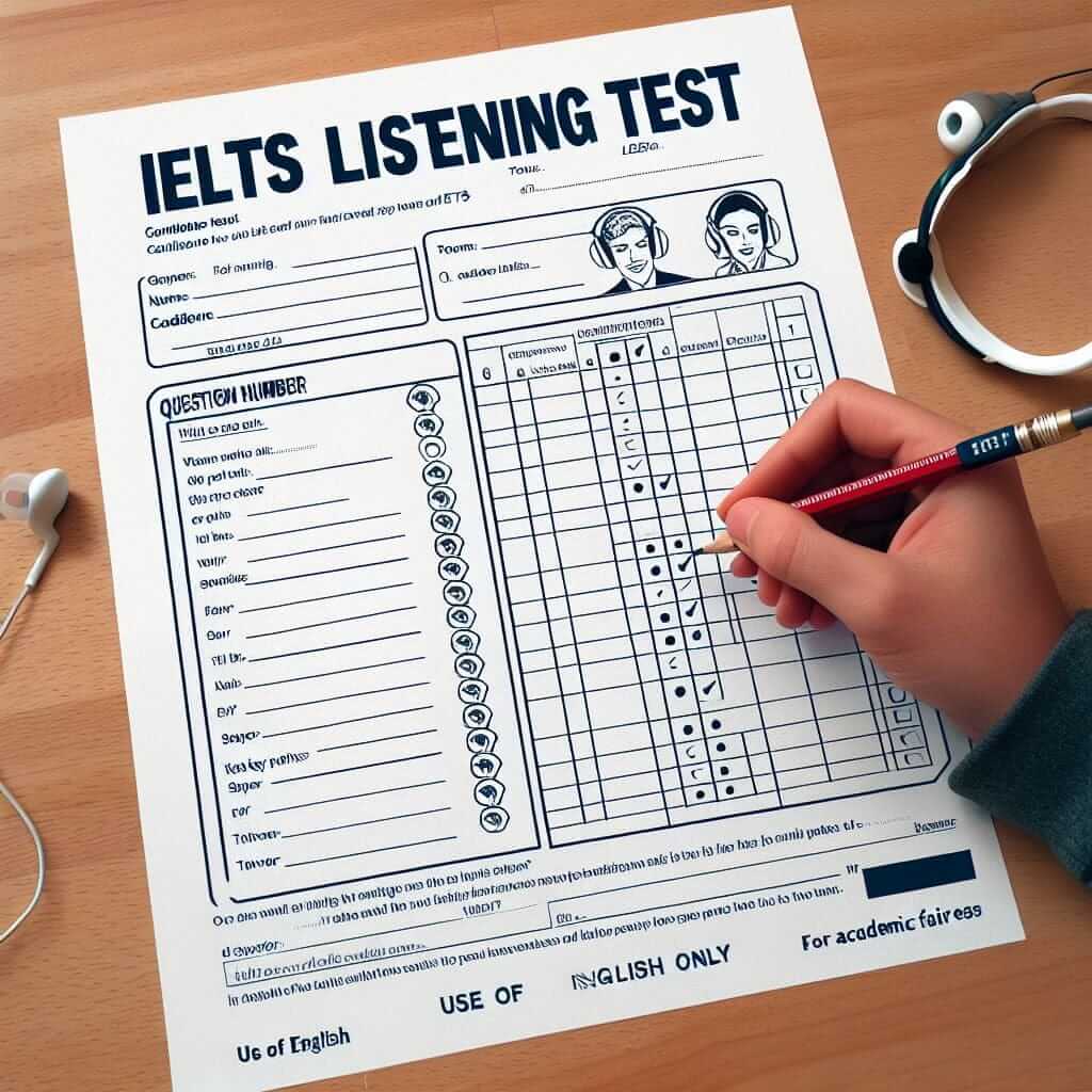 ielts listening test example