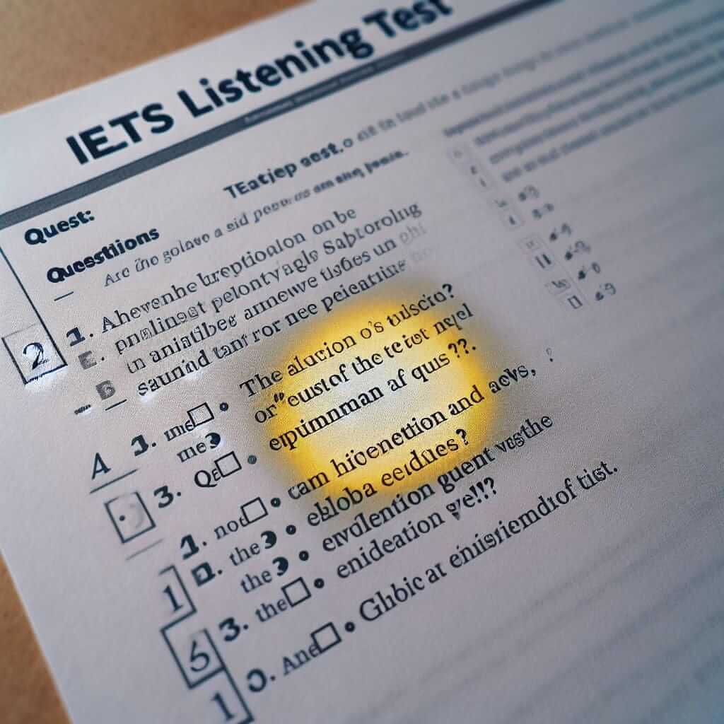 ielts listening test example