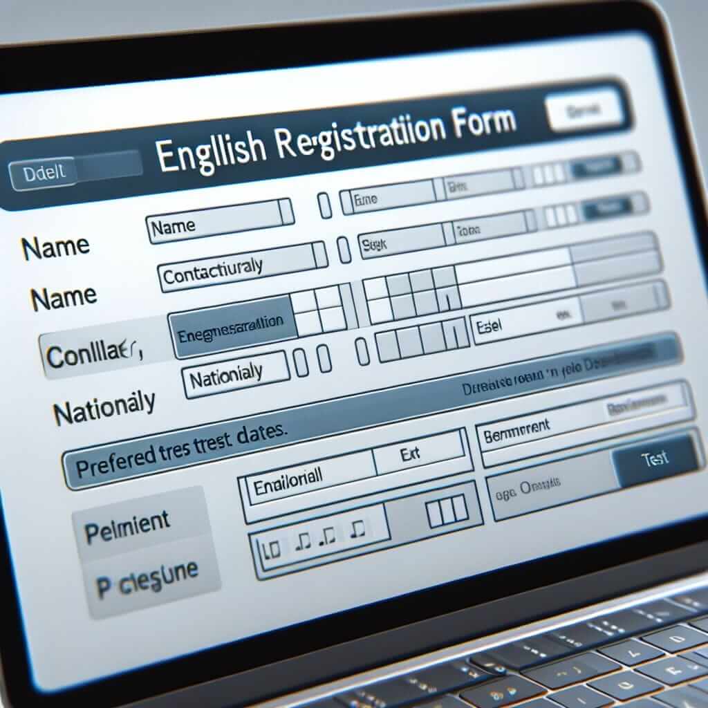 ielts registration form