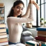 Student Exercising for IELTS