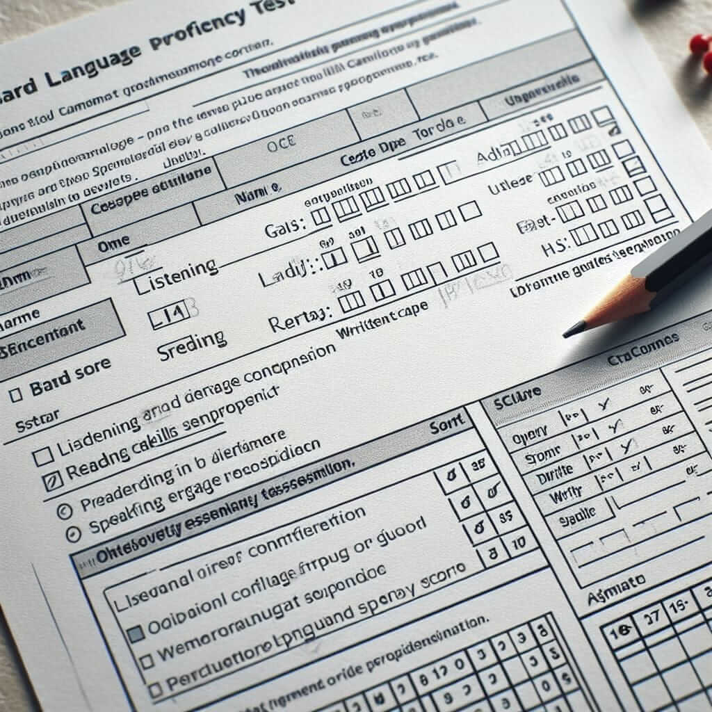 IELTS Test Report Form