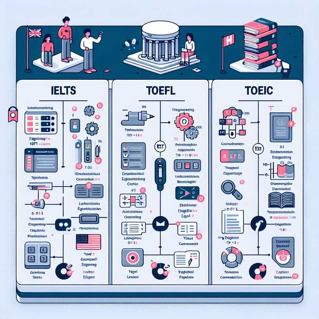 IELTS, TOEFL, TOEIC Comparison