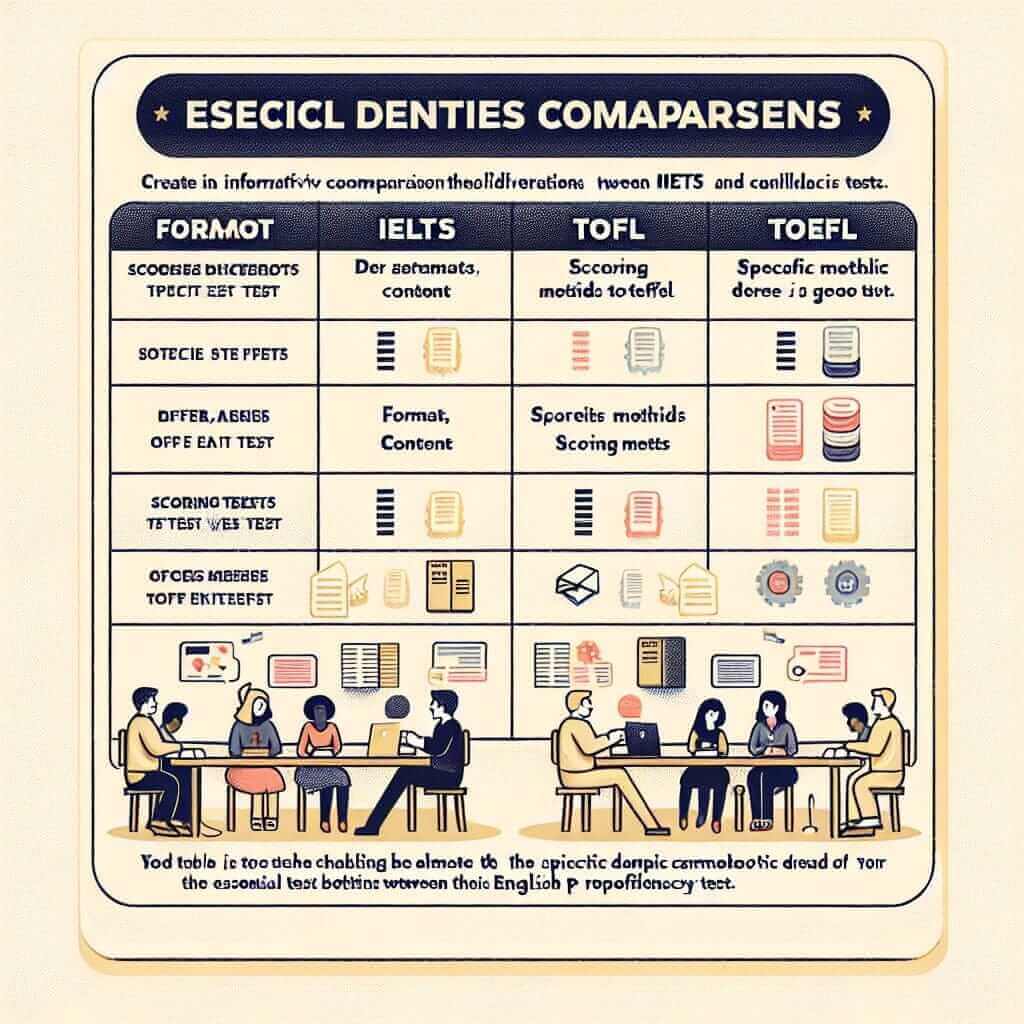 IELTS vs TOEFL Comparison Chart