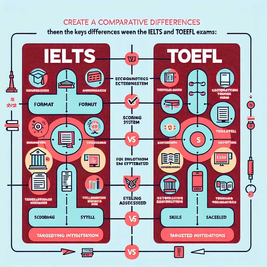 IELTS vs. TOEFL Test Comparison Chart