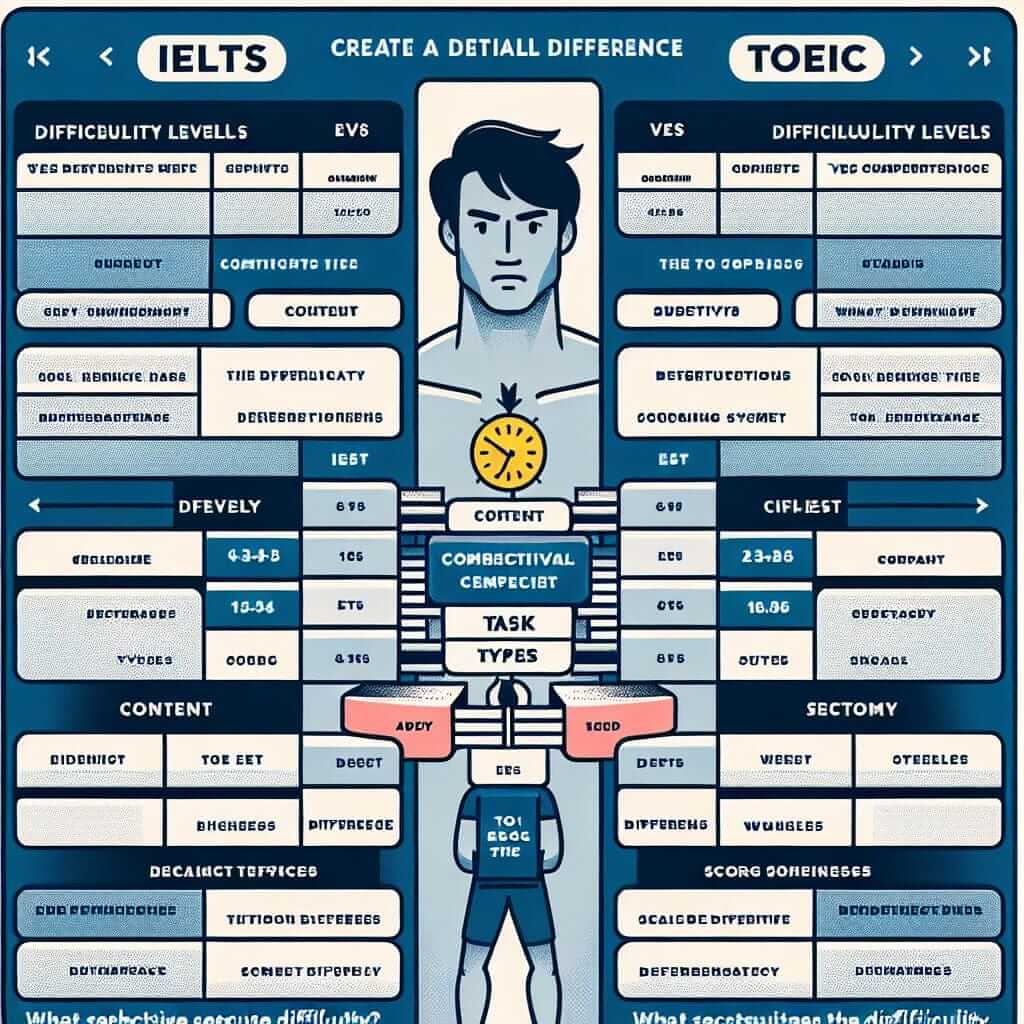 IELTS vs TOEIC Difficulty Comparison