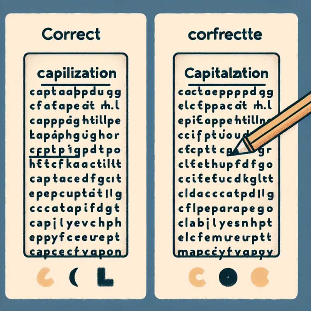 IELTS Writing Capitalization Example