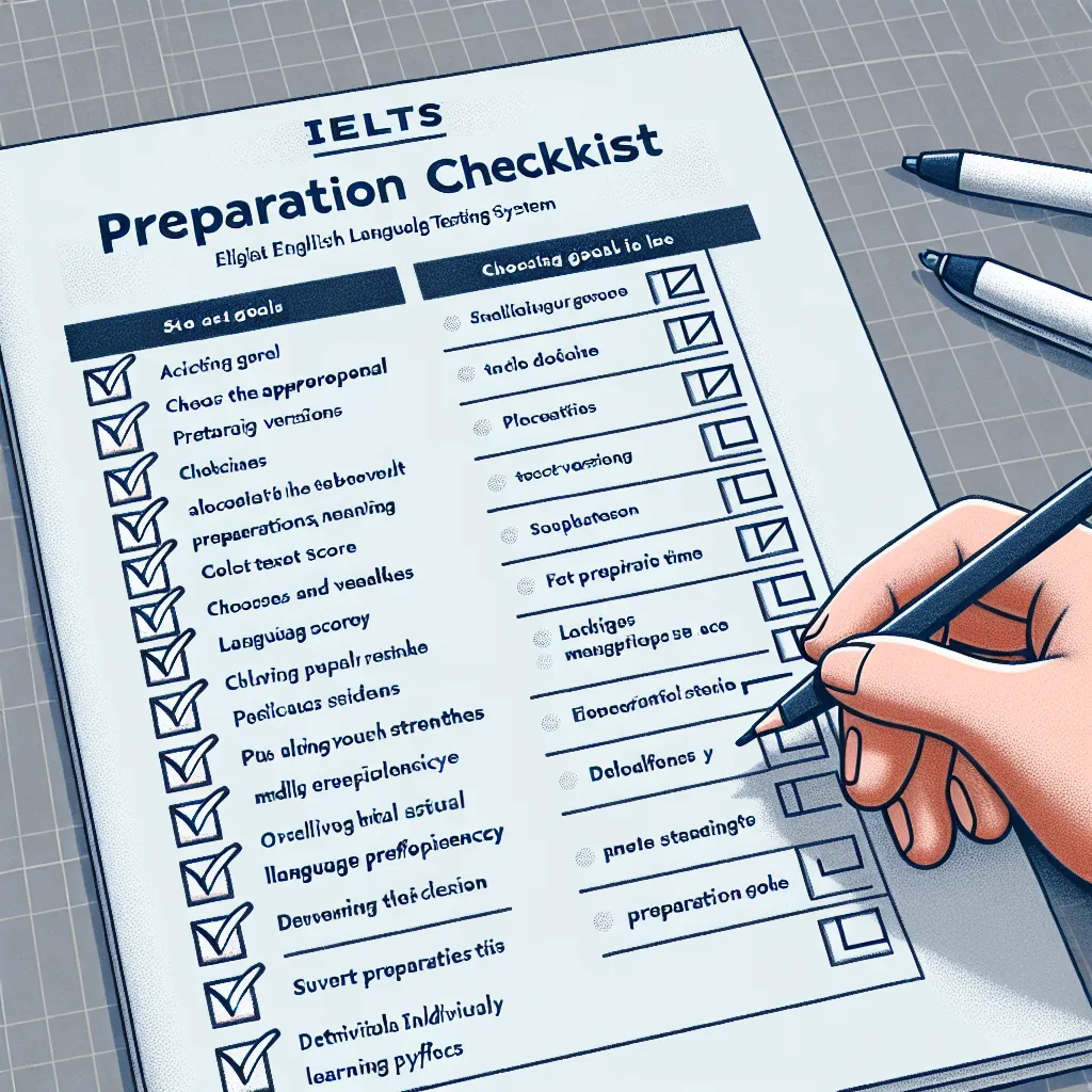 IELTS Goals Checklist