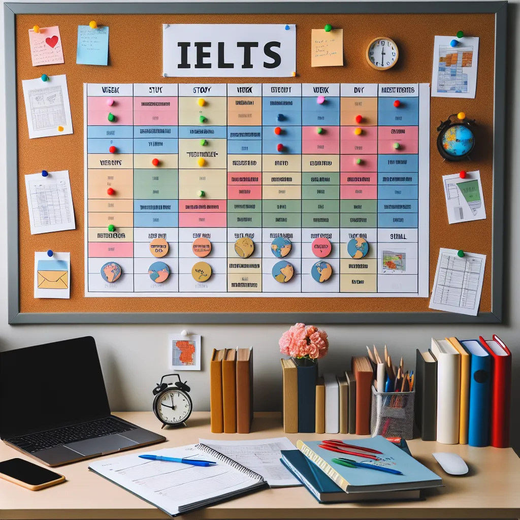 IELTS study plan and schedule